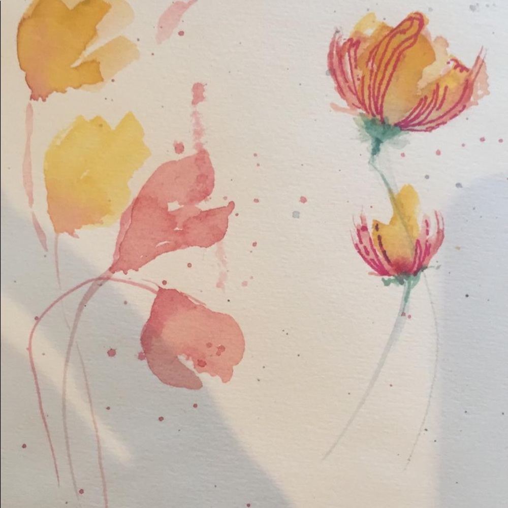 Hand painted cards